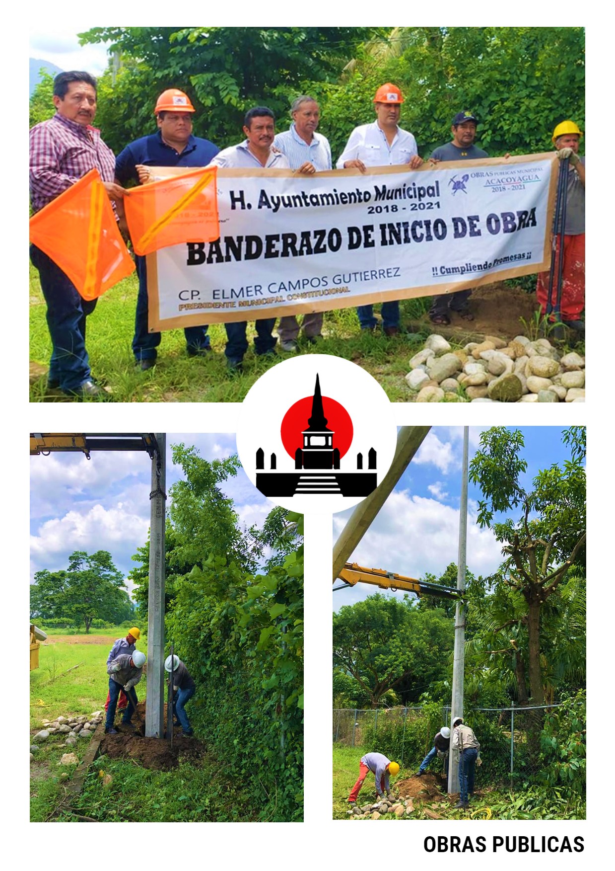 INAUGURACIÓN DE OBRA (AMPLIACIÓN DE RED ELÉCTRICA MEDIA TENSIÓN EJ. HIDALGO)